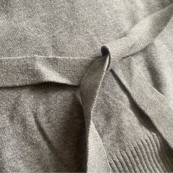 Cleo Petites Sweater Vest Waist Tie - Grey - Picture 6 of 10